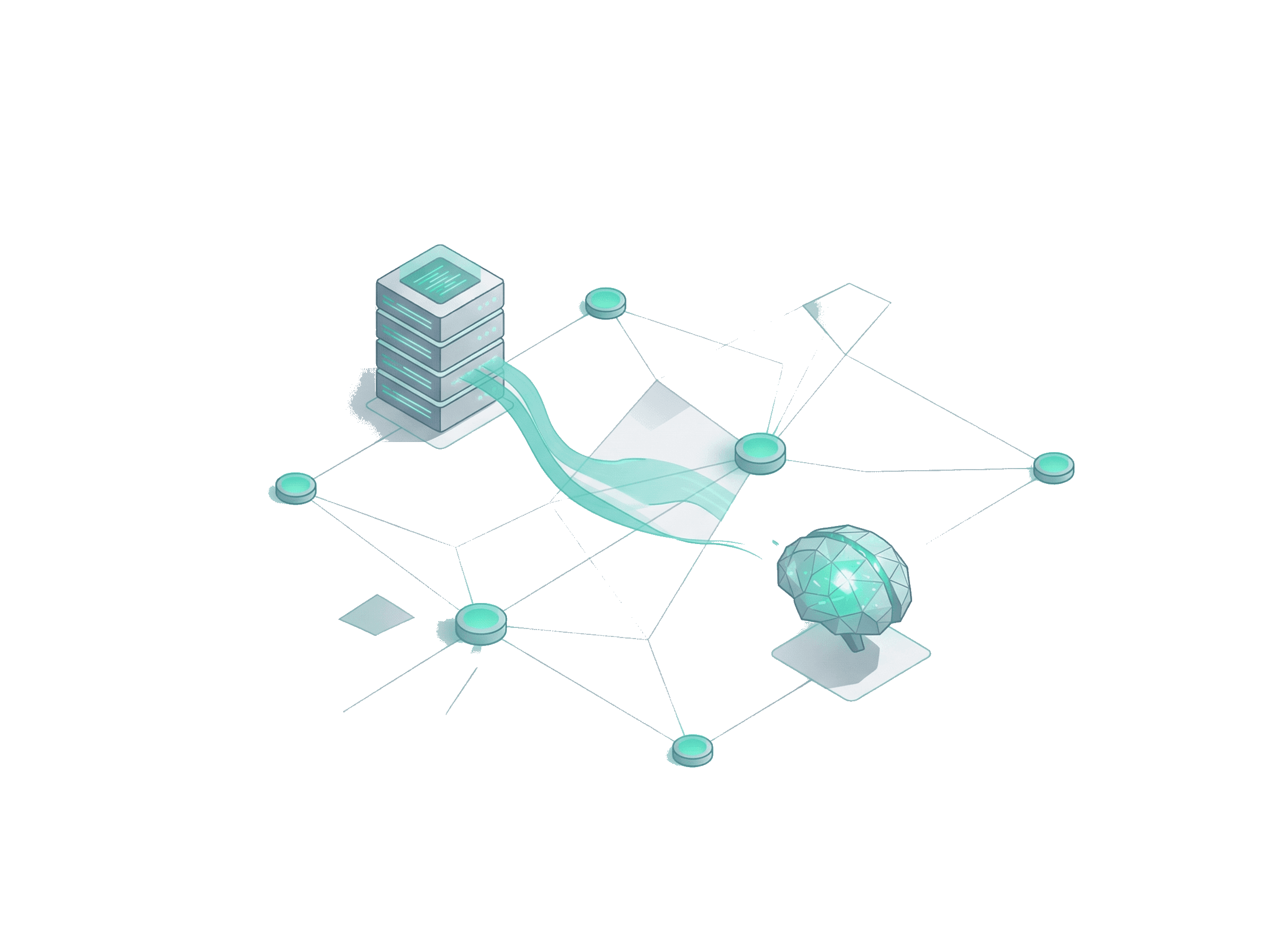 AI agent netwerk illustratie